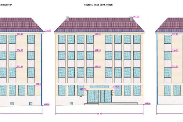 Plan de façades